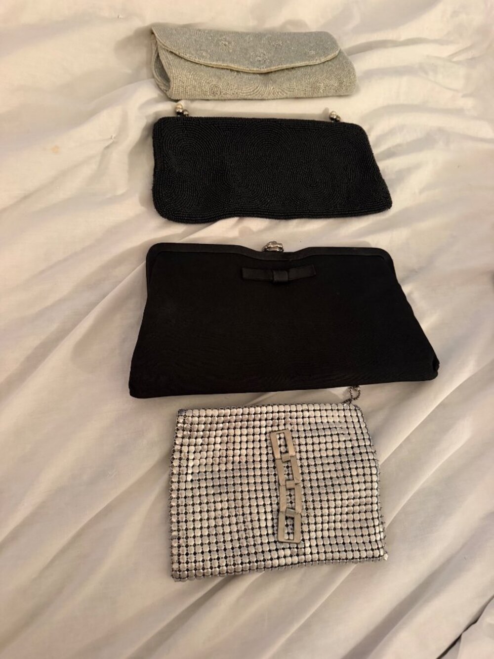 Vintage Womens Formal Evening Clutches Bundle Set of 4 Collections Classic